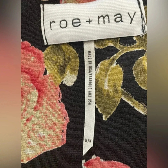 🌹 URBAN OUTFITTERS roe + may Dottie Floral Choker Mini Dress size Medium - Picture 12 of 13